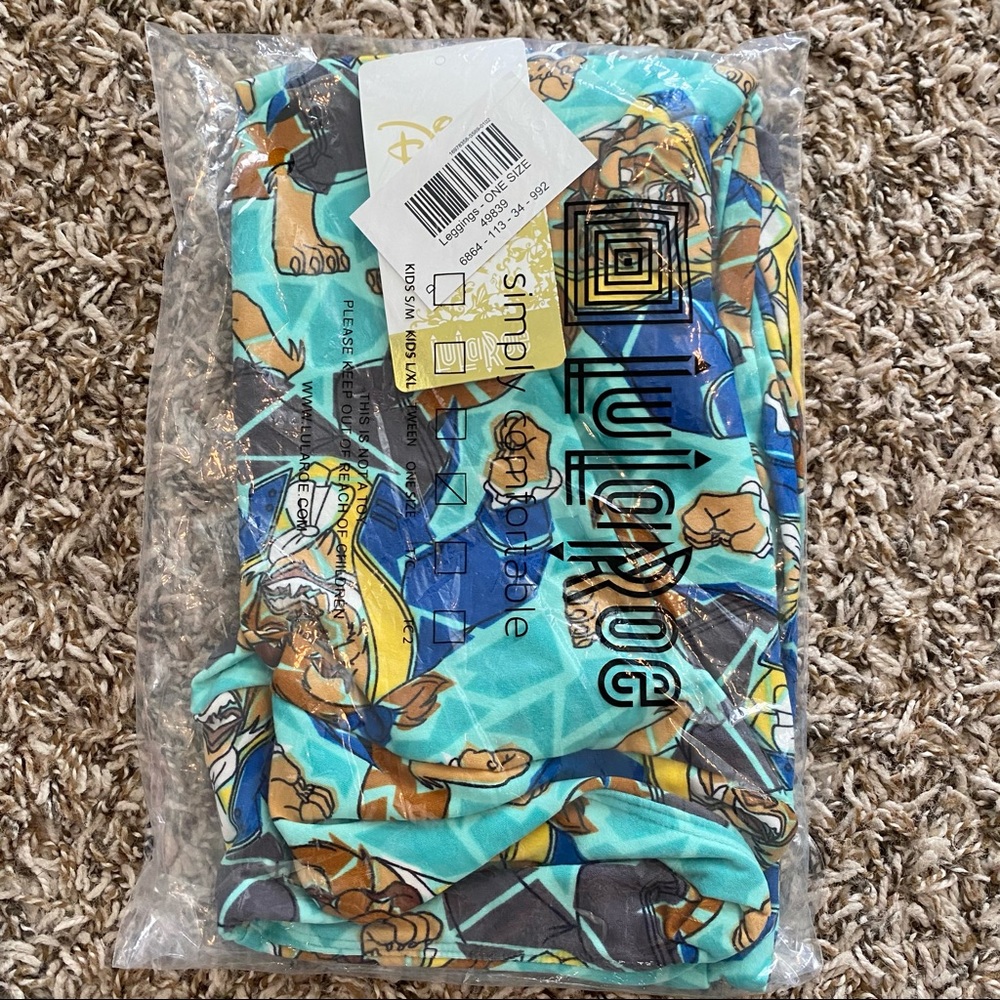 NWT LuLaRoe Disney OS Beast Leggings